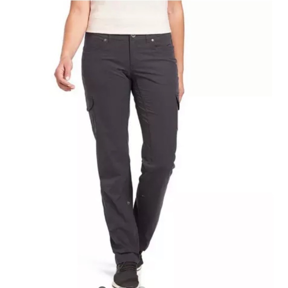 Kuhl Freeflex Roll-Up Pants Dark Gray Koal Size 14
